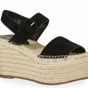 Marc Fisher Rex Suede Platform Espadrille Wedges